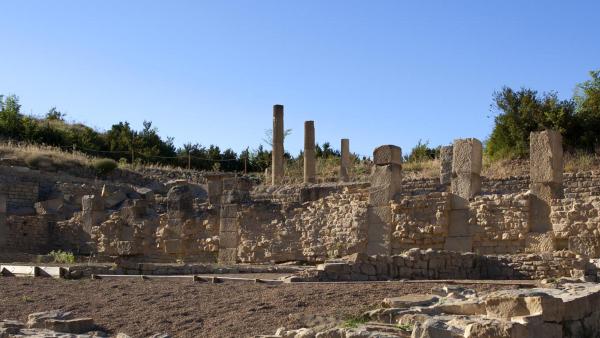 Restos de ciudad romana Santa Criz de Eslava
